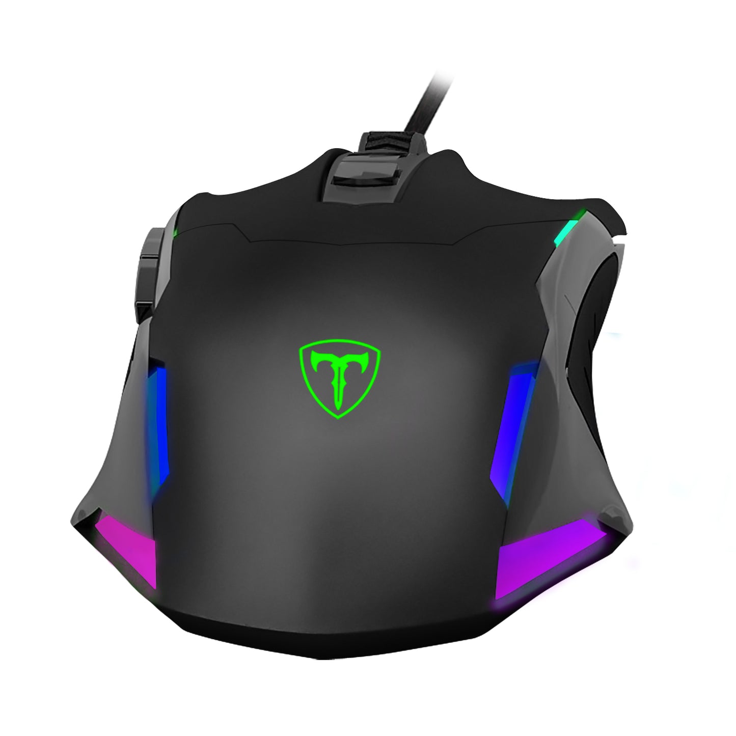 MOUSE T-DAGGER BRIGADIER NEGRO ALAMBRICO RGB 7200 DPI T-TGM206