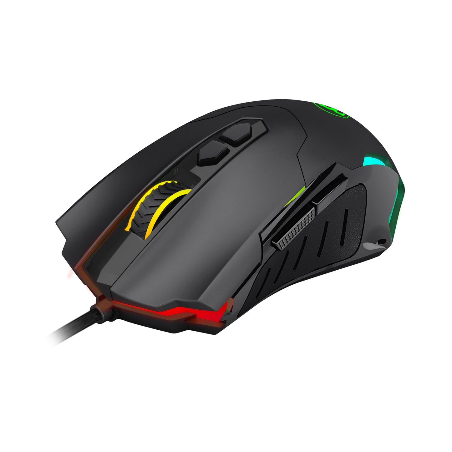 MOUSE T-DAGGER BRIGADIER NEGRO ALAMBRICO RGB 7200 DPI T-TGM206