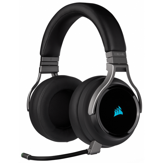 AURICULARES CORSAIR VIRTUOSO WIRELESS RGB NEGRO 7.1CH USB SOLO PC CA-9011185-NA