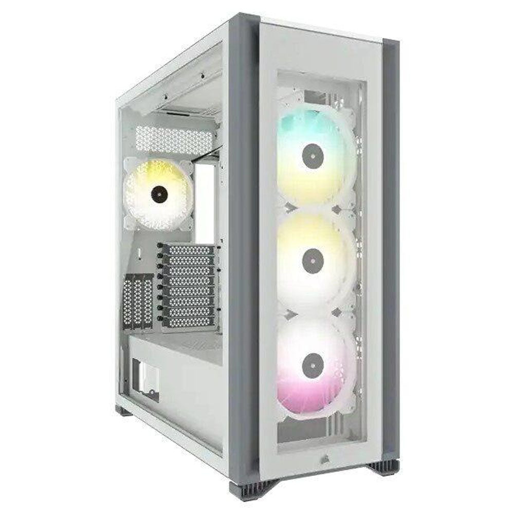 GABINETE CORSAIR (CC-9011227-WW) ICUE 7000X RGB 3,PANEL CRISTAL,BLANCO,ATX,SIN FUENTE