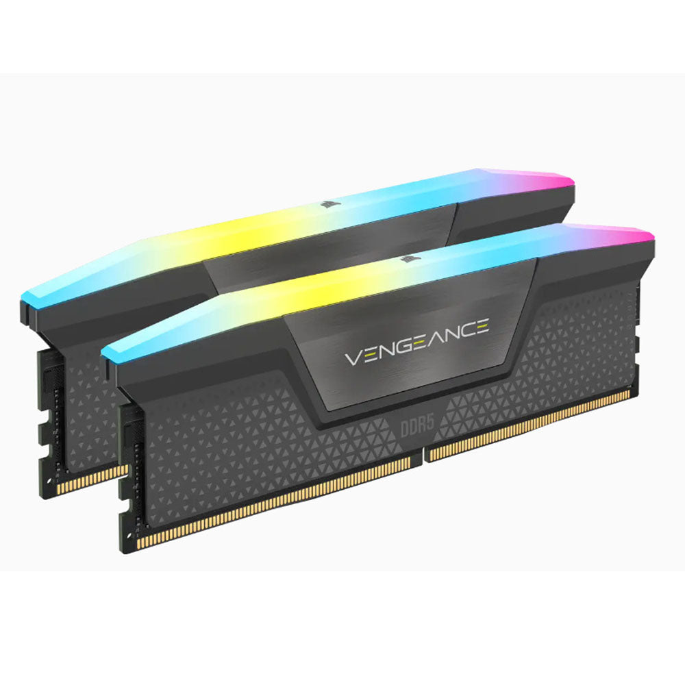 MEMORIA DIMM DDR5 CORSAIR (CMH64GX5M2B5600Z40K) 64GB (2X32GB) 5600MHZ VENGANCE RGB AMD