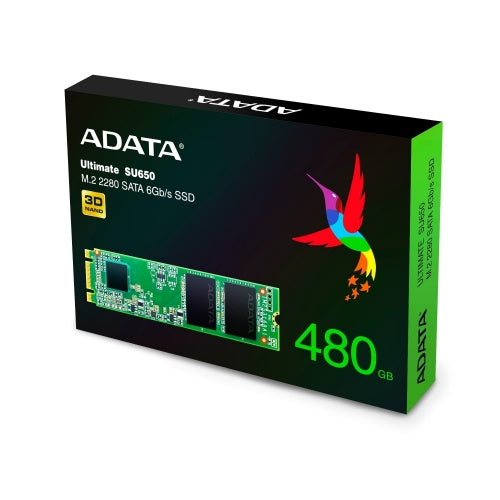 UNIDAD ESTADO SOLIDO ADATA SU650 480GB M.2 SATA3 ASU650NS38-480GT-C