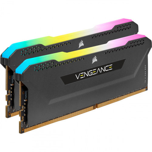 MEMORIA RAM CORSAIR CMH16GX4M2D3600C18 16GB DDR4 3600MHZ (2X8GB) 3600MHZ VENGEANCE RGB SL PRO NEGRO