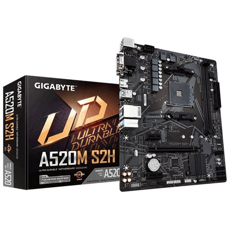 TARJETA MADRE GIGABYTE A520M S2H AM4 MATX