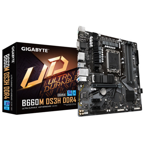 TARJETA MADRE GIGABYTE B660M DS3H DDR4 1700 4xDDR4 MATX