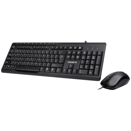 COMBO TECLADO Y MOUSE GIGABYTE KM6300 ALAMBRICO NEGRO GK-KM6300
