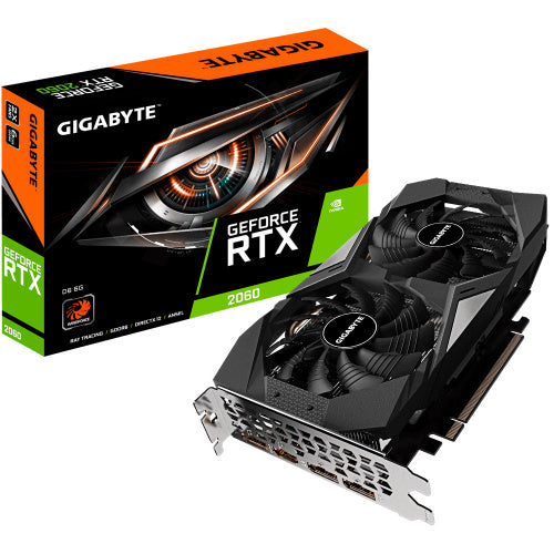TARJETA DE VIDEO GIGABYTE GEFORCE RTX 2060 6GB GDDR6 GV-N2060D6-6GD