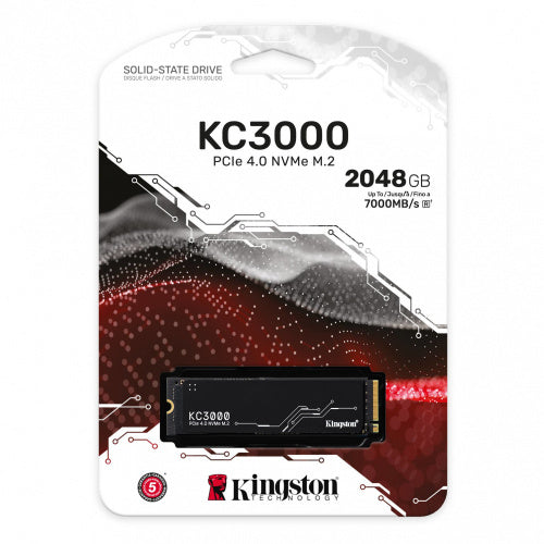 UNIDAD DE ESTADO SOLIDO SSD KINGSTON KC3000 2048GB M.2 NVME PCIE4.0 SKC3000D/2048G