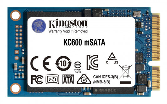 UNIDAD ESTADO SOLIDO SSD KINGSTON 512G (SKC600MS/512G) KC600 SATA3, 7MM, MSATA
