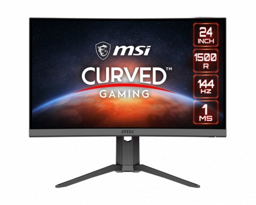 MONITOR LED MSI 24" OPTIX G24C6P 1920X1080 CURVO 144HZ 1MS