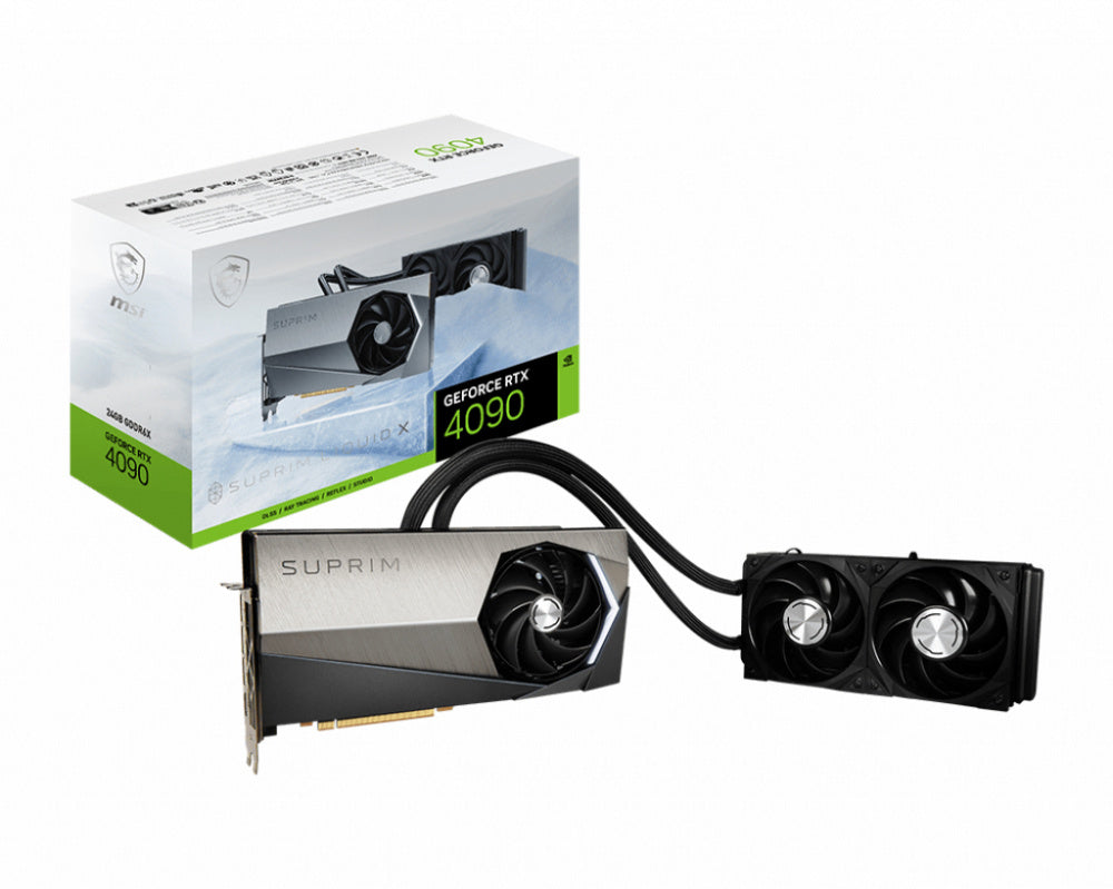 TARJETA DE VIDEO MSI (RTX 4090 SUPRIM LIQUID X 24GB) GDDR6X 2640 MHZ, 1*HDMI, 3*DP