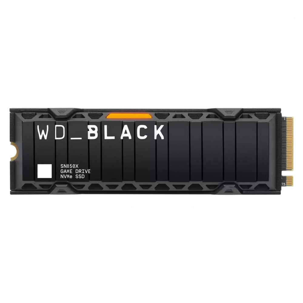 UNIDAD ESTADO SOLIDO WESTERN DIGITAL WD BLACK SN850X NVME 1TB PCIE GEN4 X4 CON DISIPADOR WDS100T2XHE