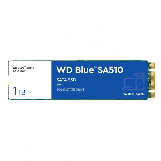 UNIDAD DE ESTADO SOLIDO SSD WD BLUE 1TB M.2 2280 SATA 3DNAND WDS100T3B0B