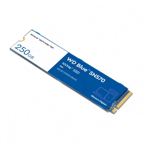 UNIDAD ESTADO SOLIDO WD 250GB BLUE M.2 SN570 PCIE 3.0 NVME 3DNAND 2280 WDS250G3B0C