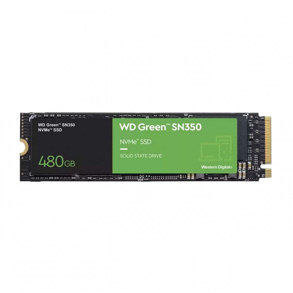 UNIDAD DE ESTADO SOLIDO SSD WD GREEN SN350 NVME M.2 480GB PCIE GEN3 WDS480G2G0C