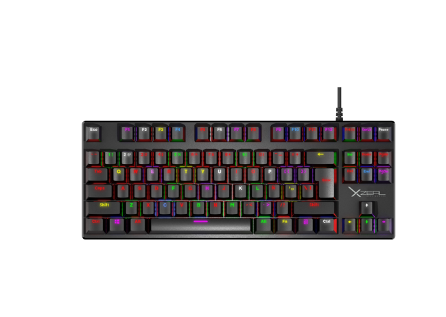 TECLADO MECANICO XZEAL XZ1020 SWITCH ROJO RGB NEGRO ESPANOL XZKX020B