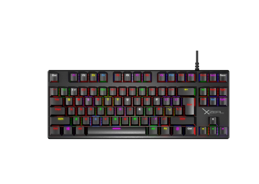 TECLADO MECANICO XZEAL XZ1020 SWITCH ROJO RGB NEGRO ESPANOL XZKX020B
