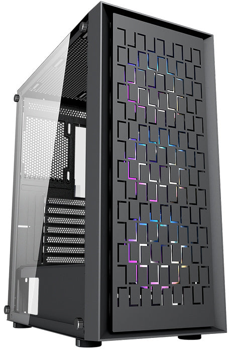 GABINETE YAGUARET BUSHIDO CRISTAL VENT RGB EATX CGBUSHIDOYGT