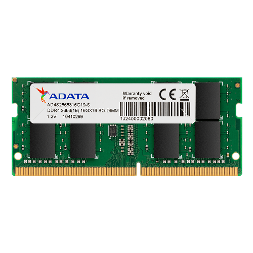 MEMORIA ADATA SODIMM DDR4 8 GB 2666HZ AD4S26668G19-SGN