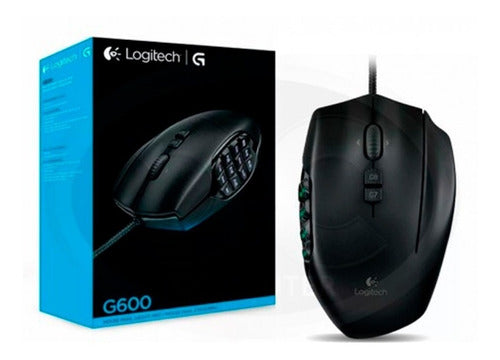 MOUSE LOGITECH G600 8200 DPI 20 BOTONES 910-003879