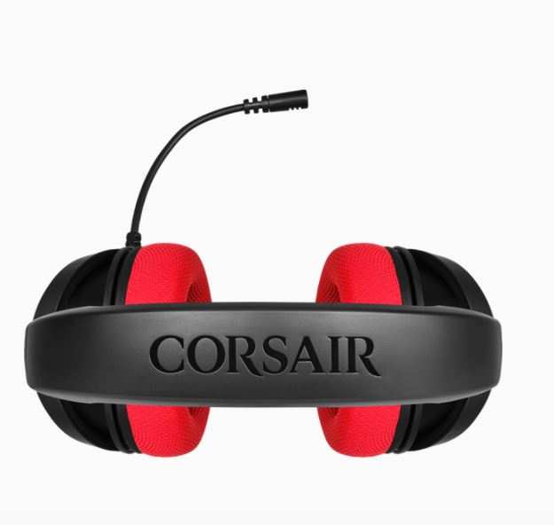 AURICULARES CORSAIR HS35 STEREO GAMING RED 3.5 MM CA-9011198-NA