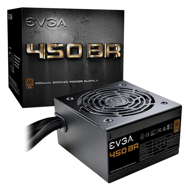 FUENTE DE PODER EVGA 450W BR 80+BRONCE 100-BR-0450-K1