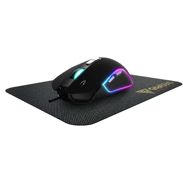 COMBO MOUSE GAMDIAS ZEUS M3 Y MOUSEPAD NYX E1 LED NEGRO 7BOT 7200DPI