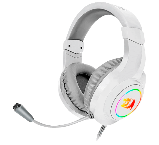 AURICULARES REDRAGON HYLAS BLANCO 3.5MM RGB XBOX ONE SWITCH PS4 H260W-RGB