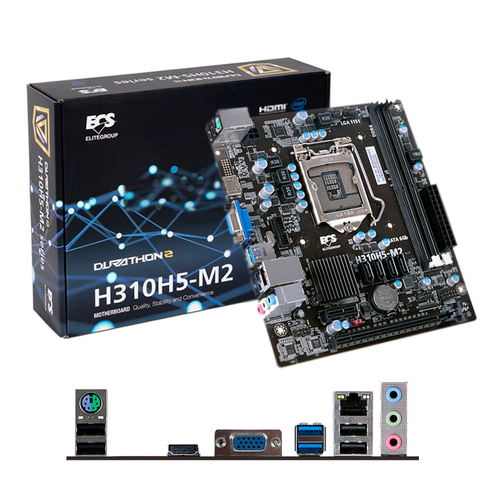 TARJETA MADRE ECS H310 INTEL S-1151 8A GEN DDR4 MICRO ATX H310CH5-M2