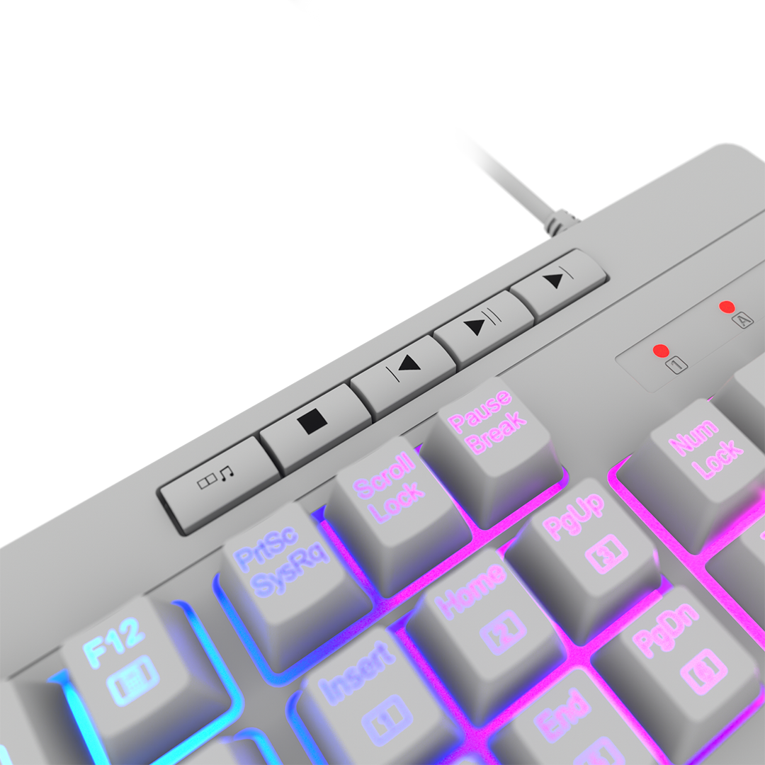 TECLADO REDRAGON SHIVA K512 BLANCO MEMBRANA RGB K512W-RGB-SP