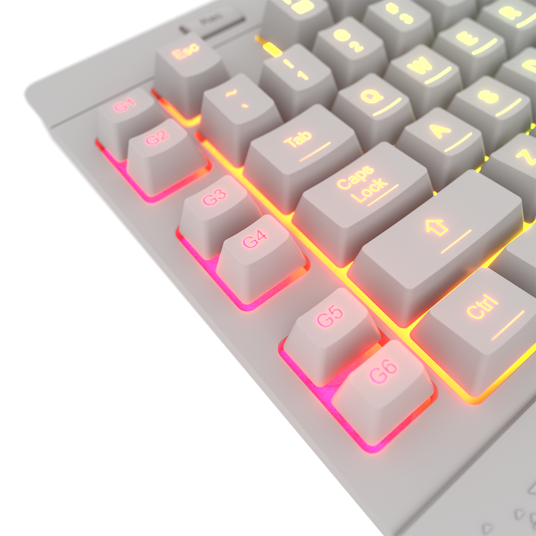 TECLADO REDRAGON SHIVA K512 BLANCO MEMBRANA RGB K512W-RGB-SP