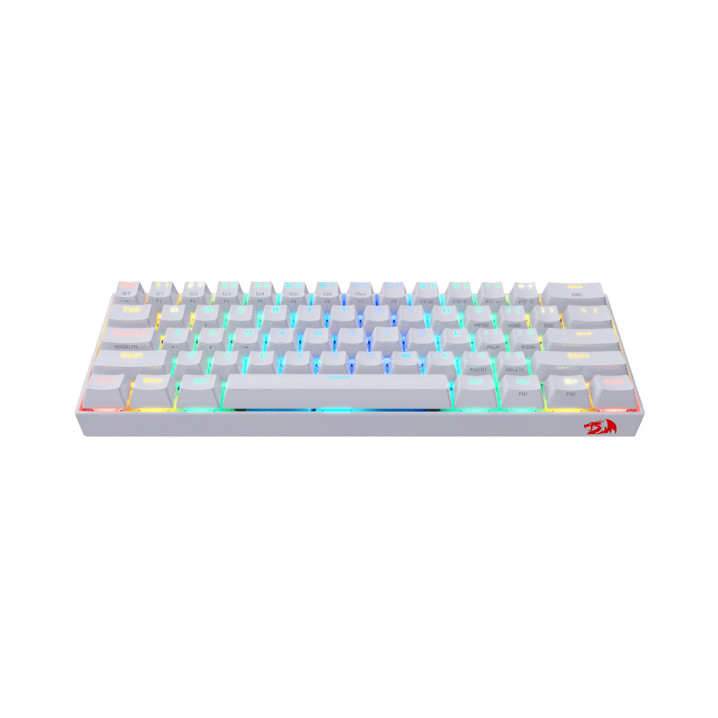 TECLADO MECANICO REDRAGON DRACONIC BLANCO 60% SWITCH CAFE K530W-RGB