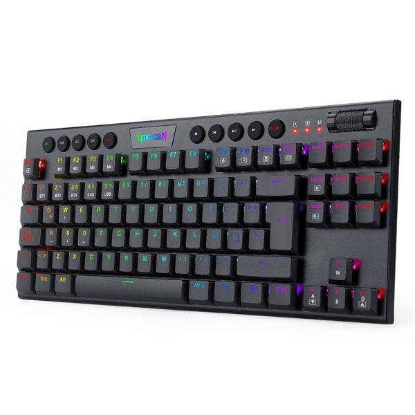 TECLADO MECANICO REDRAGON HORUS K621 80% INALAMBRICO ESPANOL SWITCH ROJO K621-RGB-SP RD