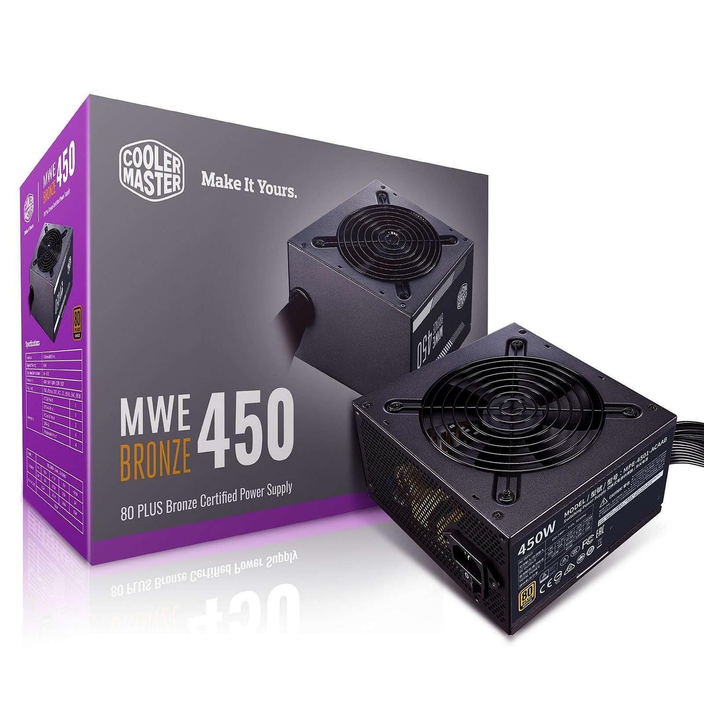 FUENTE DE PODER COOLER MASTER MWE 450W 80+BRONCE MPX-4501-ACAAB-U1