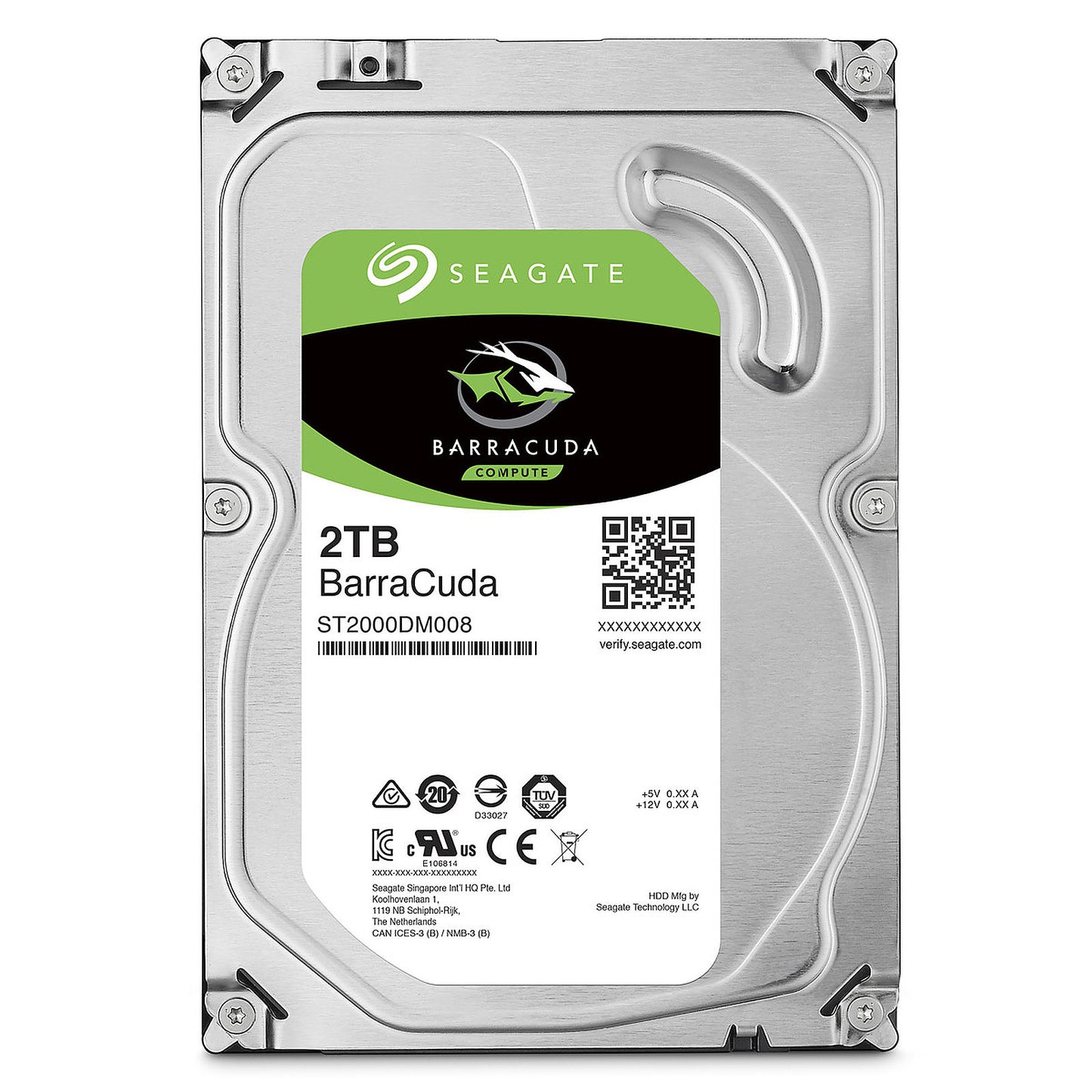 DISCO DURO INTERNO SEAGATE 2TB 3.5 256MB 7200RPM BARRACUDA ST2000DM008