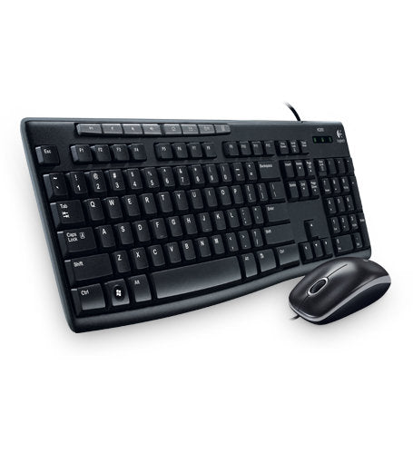 COMBO TECLADO Y MOUSE LOGITECH MK200 ESPANOL NEGRO 1000 DPI 920-002716