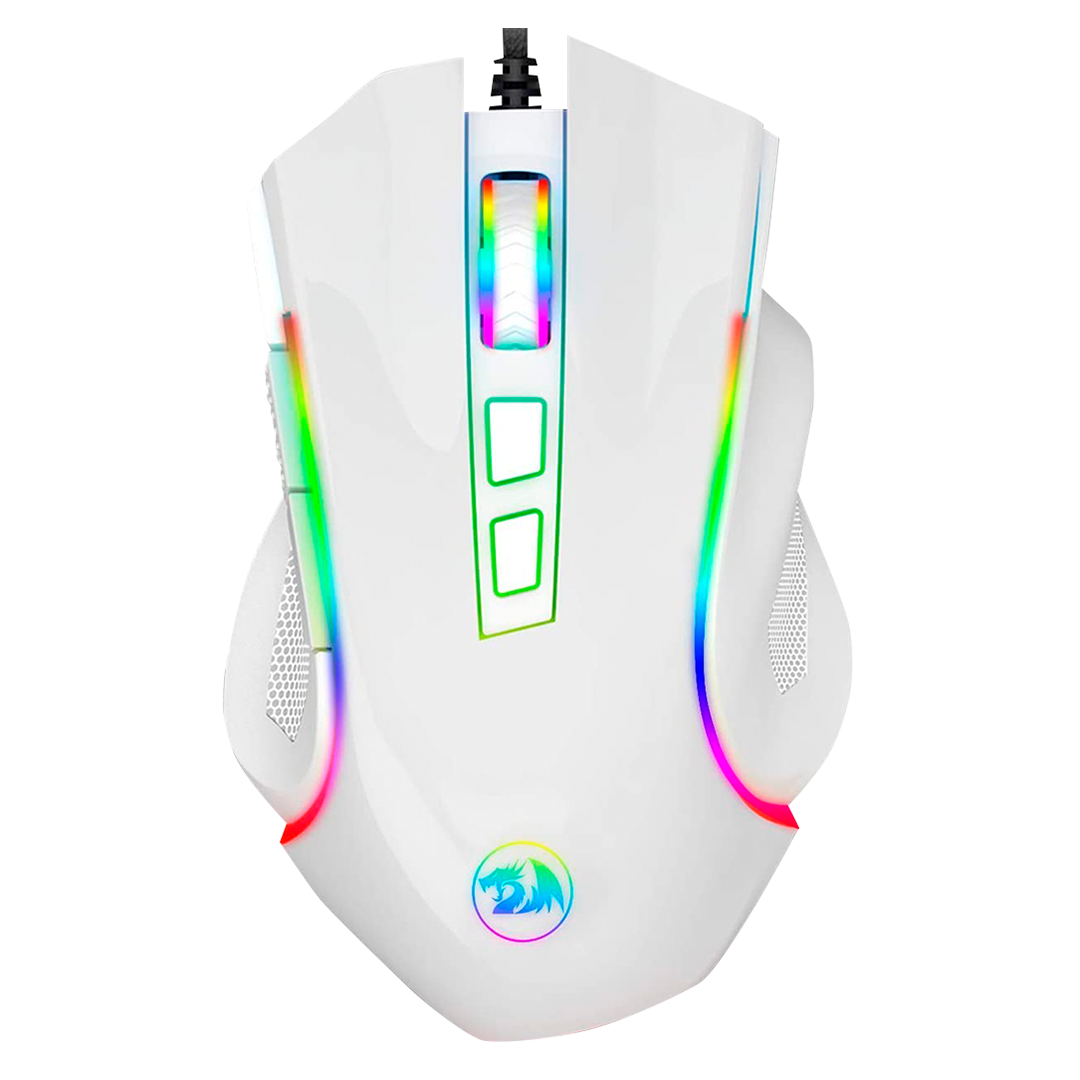 MOUSE REDRAGON GRIFFIN M607 BLANCO RGB 7200DPI 7BOT M607W