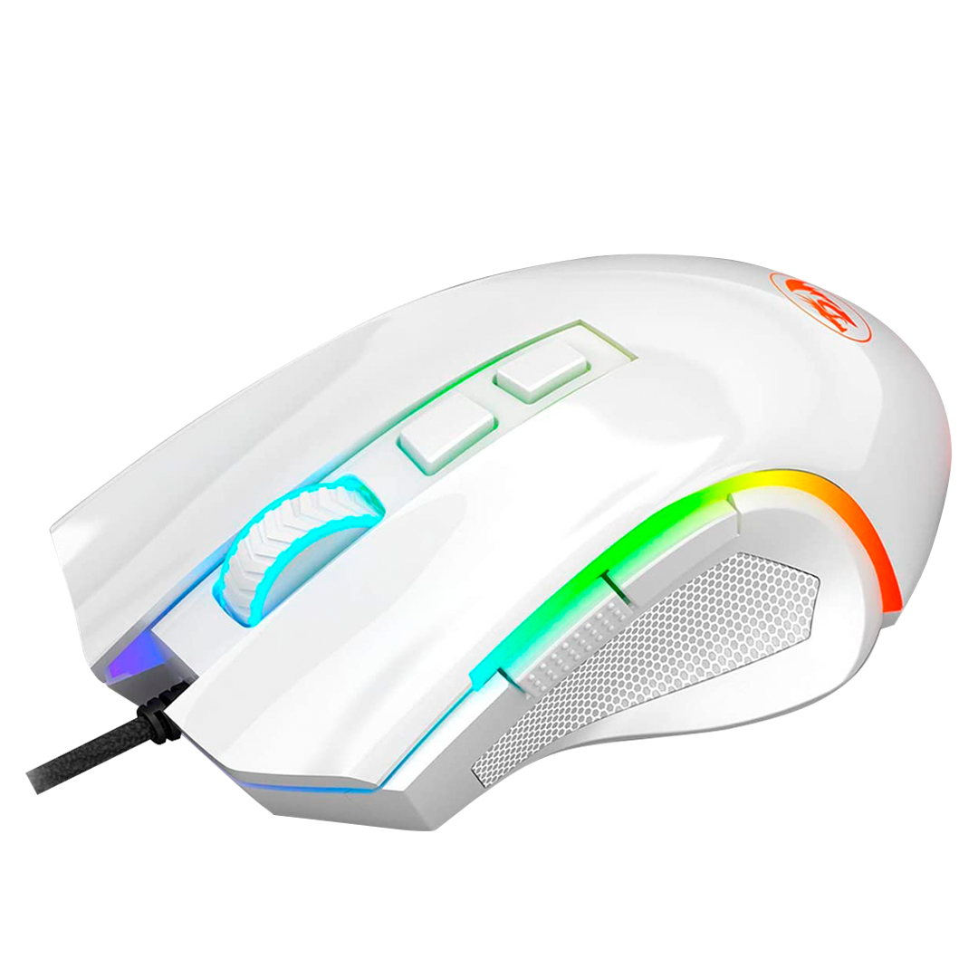 MOUSE REDRAGON GRIFFIN M607 BLANCO RGB 7200DPI 7BOT M607W