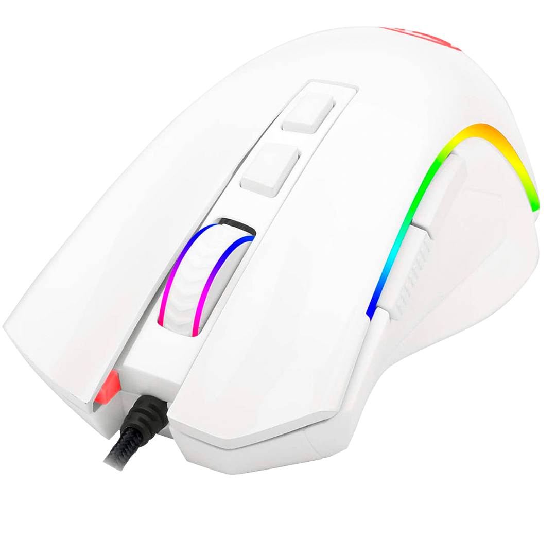 MOUSE REDRAGON GRIFFIN M607 BLANCO RGB 7200DPI 7BOT M607W