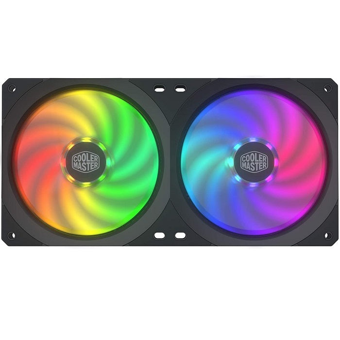 VENTILADOR COOLER MASTER MASTERFAN SF240R ARGB 2 VENTILADORES 120MM MFX-B2D2-18NPA-R1