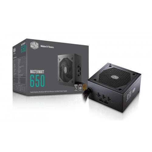 FUENTE DE PODER COOLER MASTER MASTERWATT 650W SEMIMODULAR 80+BRONZE MPX-6501-AMAAB-U1