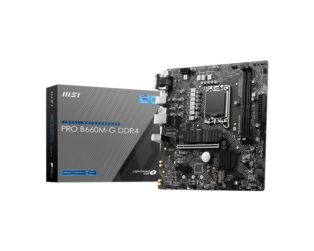 TARJETA MADRE MSI PRO B660M-G DDR4 1700 2xDDR4 MATX