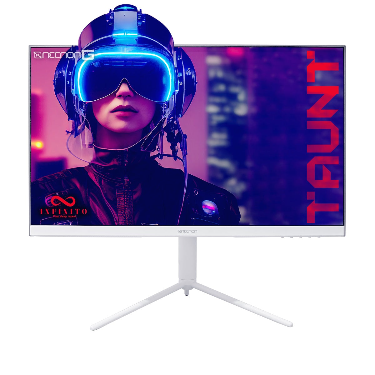 MONITOR LED 27" NECNON (NMG-27FA-BL) 1920X1080,GIRATORIO,165HZ,1MS,RGB,HDMI,VGA,DP,BLANCO
