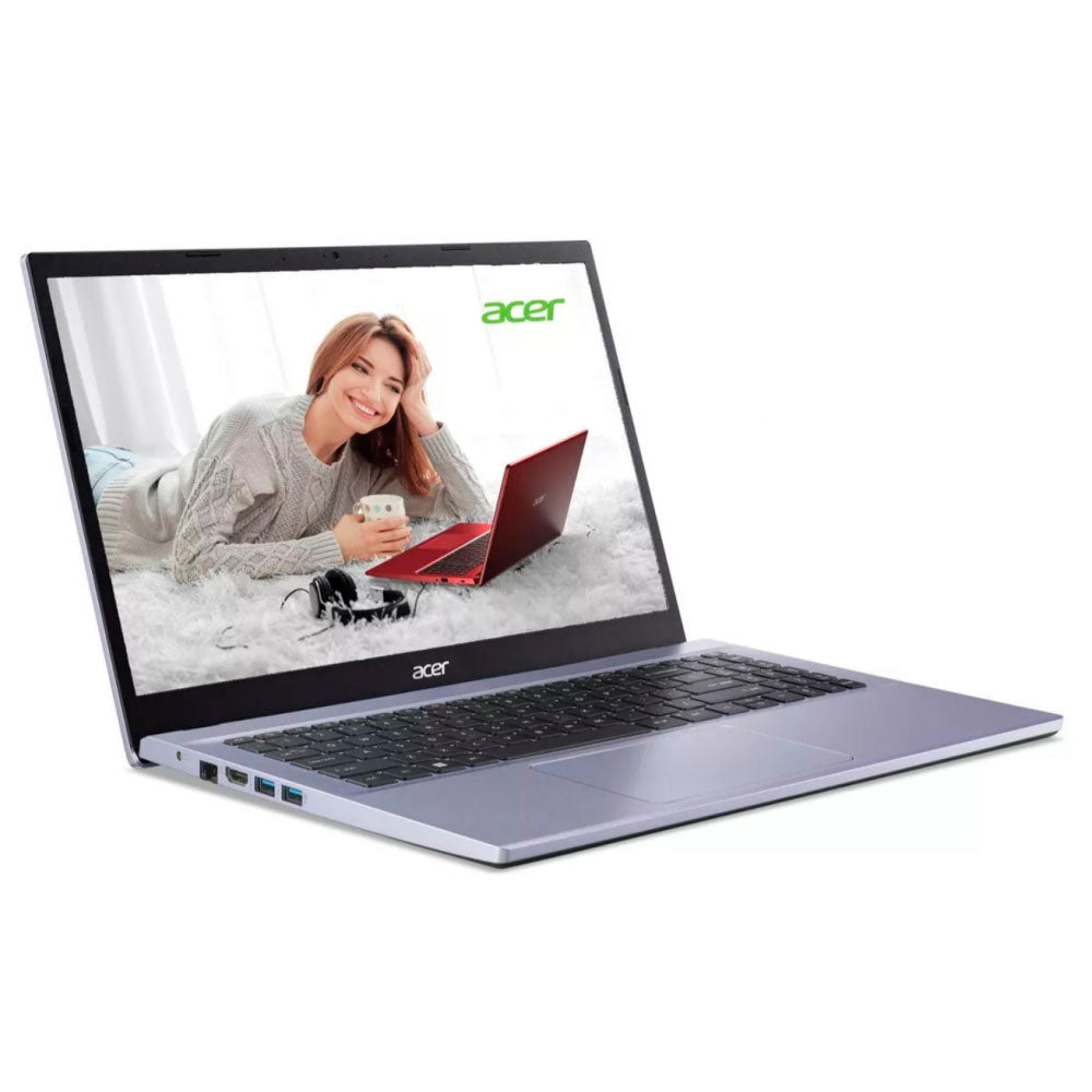 LAPTOP ACER ASPIRE 3 A315-59-56PF / INTEL CORE I5-1235U DECA CORE UP TO 4.40GHZ 12MB CACHE/ 8GB DDR4 / 512GB SSD / WIN11 HOME / 15.6 FHD / MORADO/ 1 A¥O DE SEGURO CONTRA ROBO