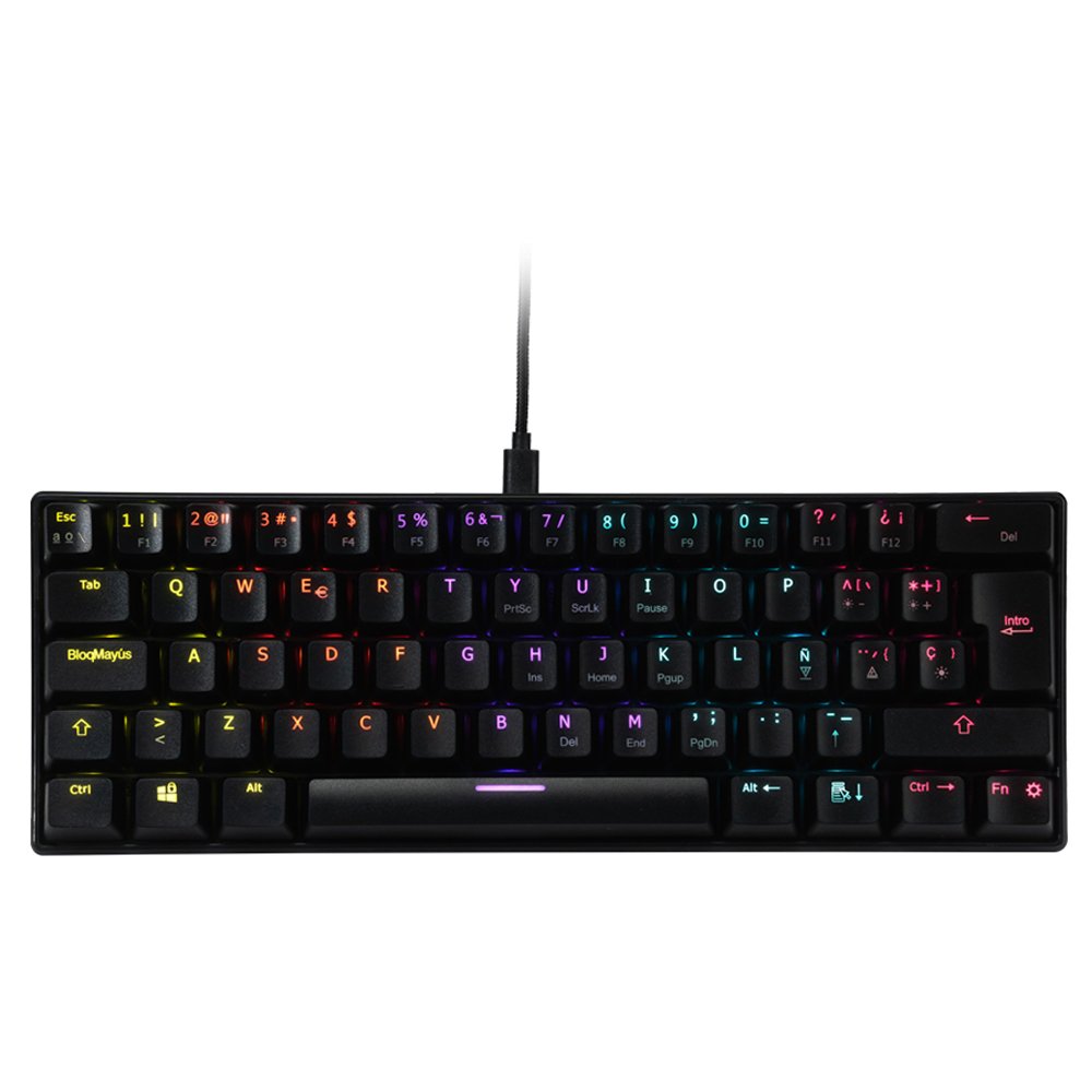 TECLADO MECANICO OCELOT 60% RGB SWITCH AZUL OGMK03