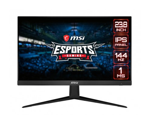MONITOR LED MSI 24" (OPTIX G241) 1920X1080 FULL HD, PLANO, 144HZ, 1MS, 2*HDMI, 1*DP, PANEL IPS