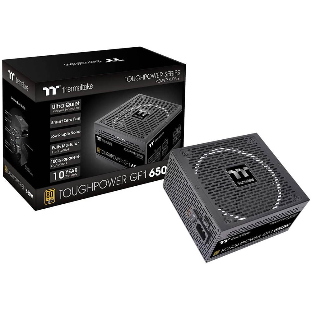 FUENTE DE PODER THERMALTAKE GF1 650W MODULAR 80 PLUS GOLD PS-TPD-0650FNFAGU-1