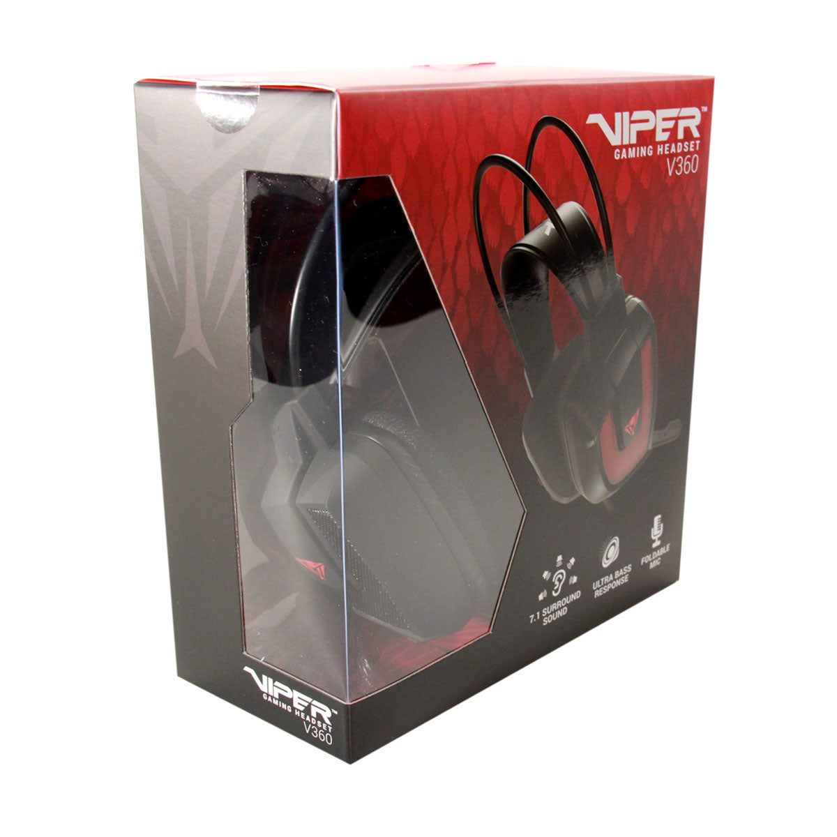 AURICULARES PATRIOT VIPER V360 VIRTUAL 7.1 GAMING USB PV3607UMLK