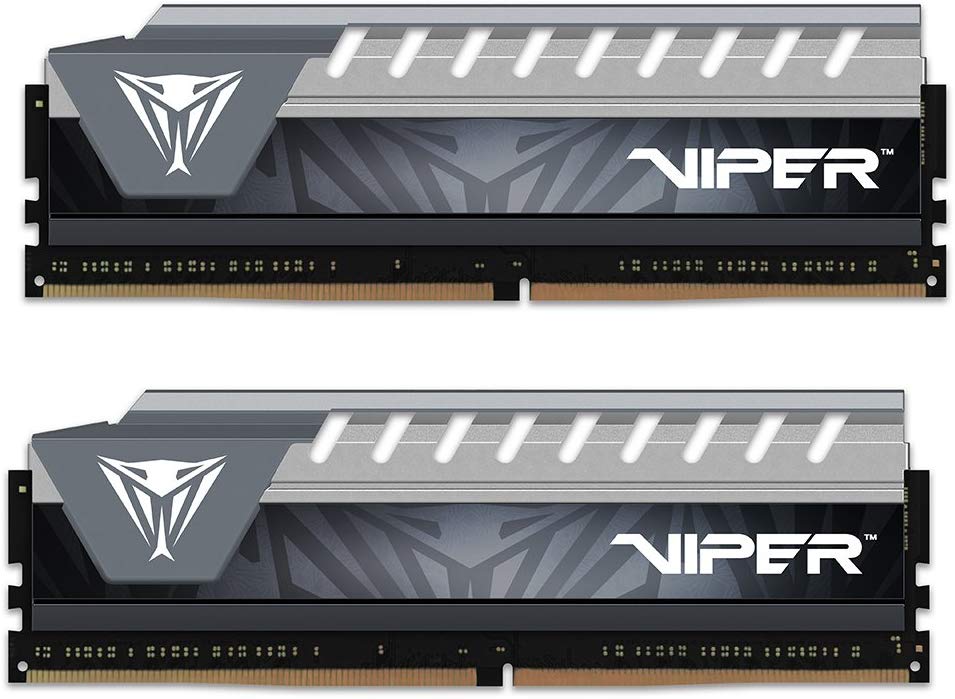 MEMORIA RAM PATRIOT PVE432G266C6KGY VIPERELITE 32GB DDR4 2666MHZ (2X16GB) GRAY HEATSINK CL16 PVE432G266C6KGY
