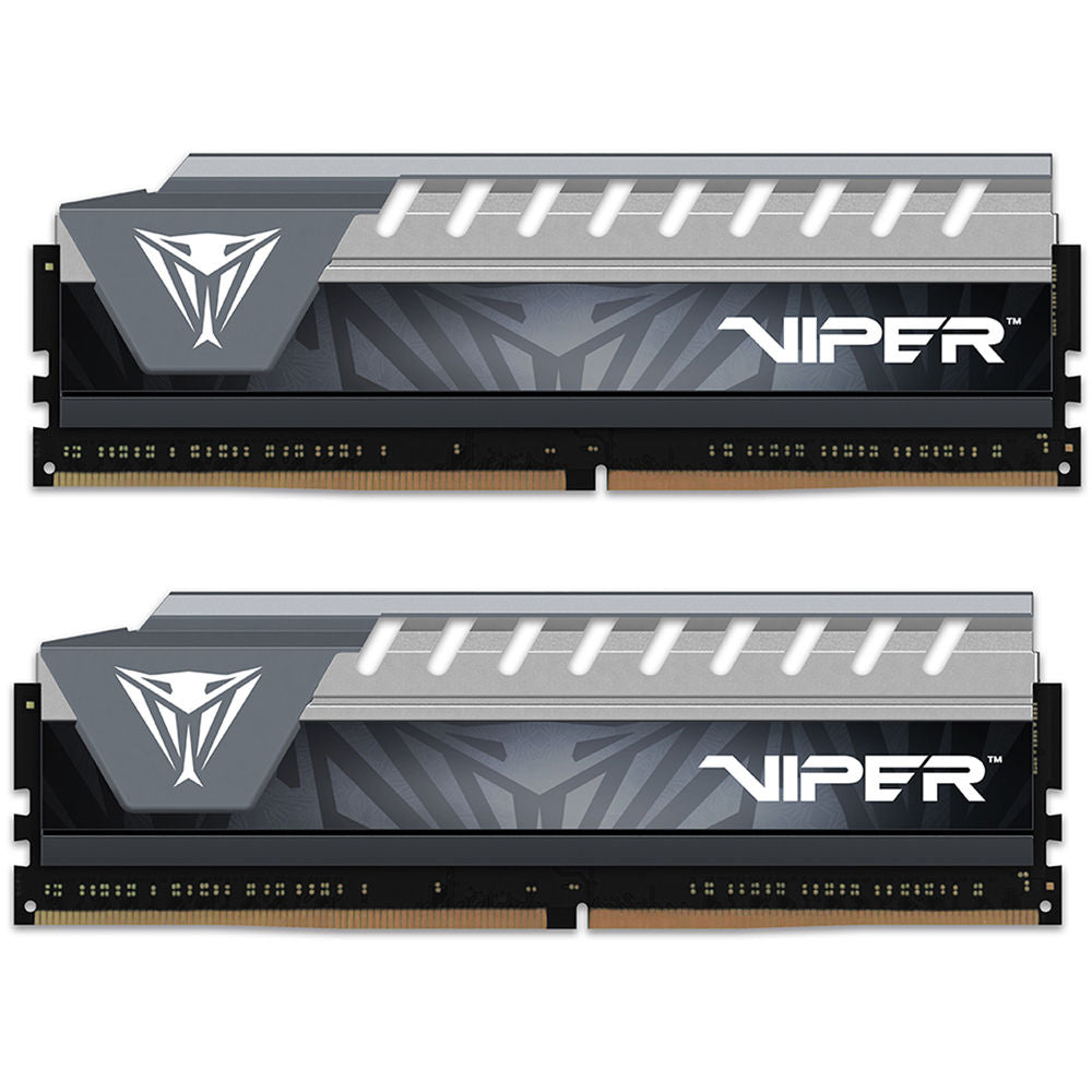 MEMORIA RAM PATRIOT VIPER ELITE 8GB DDR4 2666MHZ (2X4GB) GRAY HEATSINK CL16 PVE48G266C6KGY